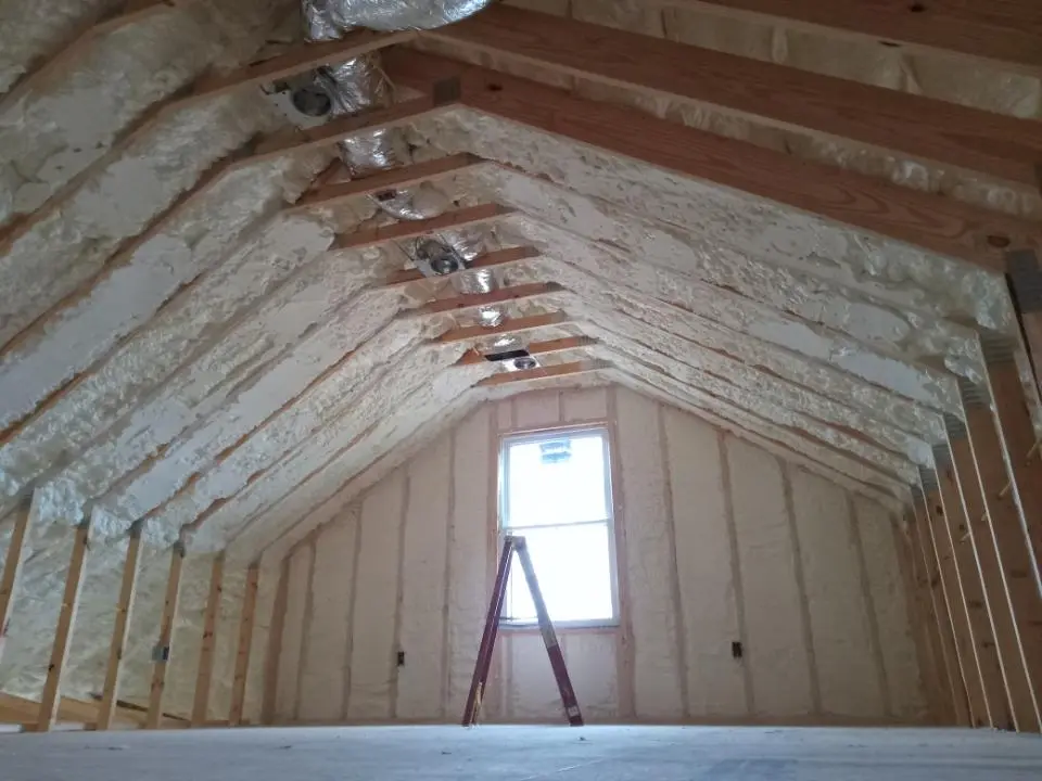 Spray foam roofing application for Crawl Space Insulation project in Susanville